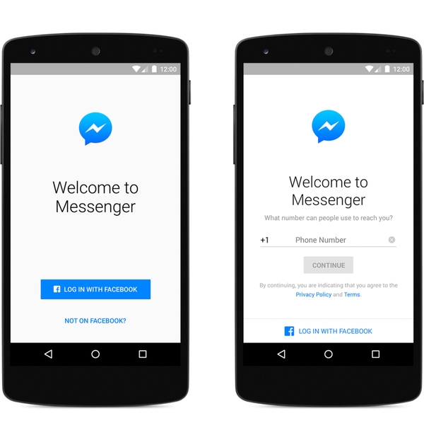 يمكنك الآن استخدام تطبيق Messenger دون الحاجة لحساب فيسبوك